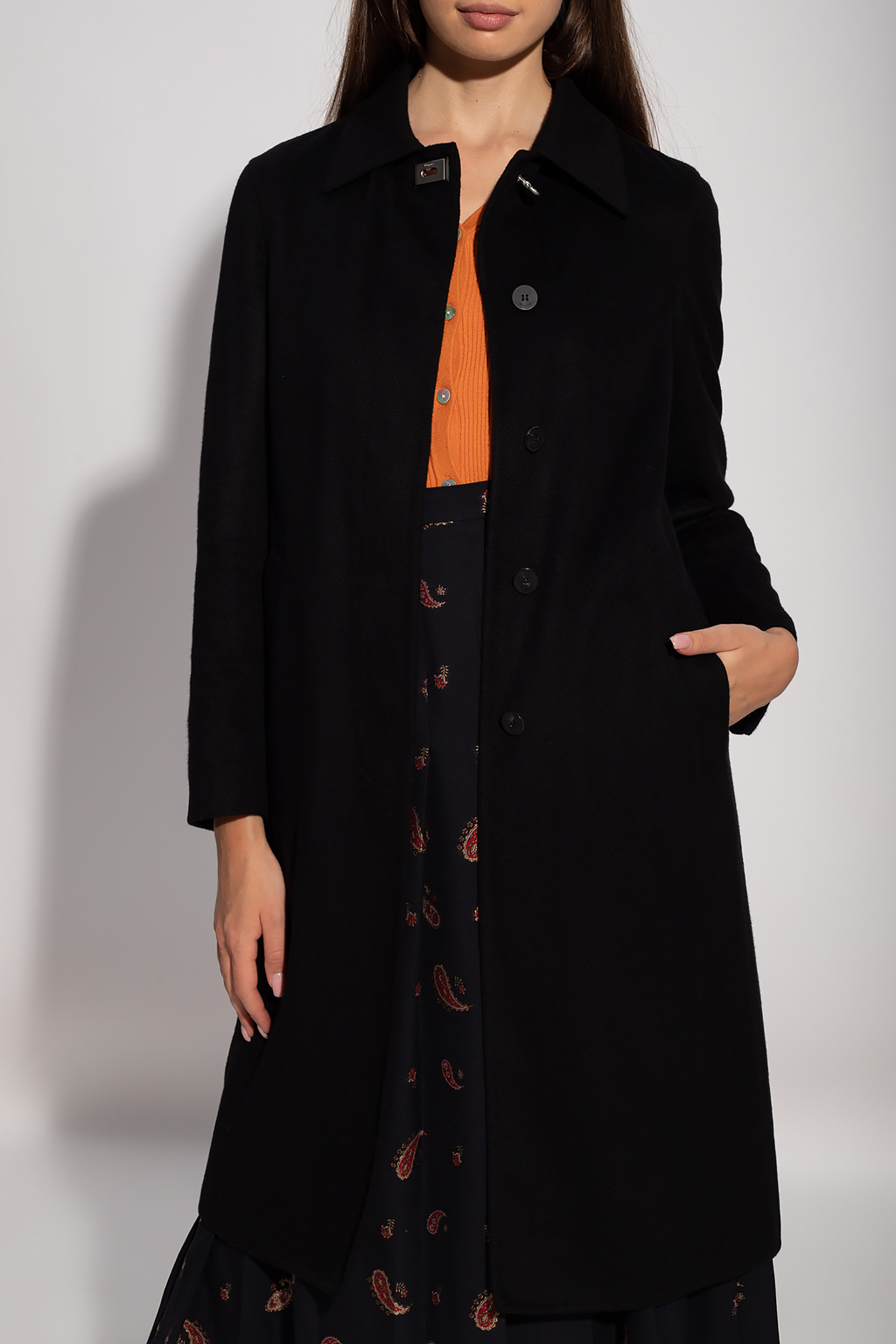Coat with logo Salvatore Ferragamo - SchaferandweinerShops